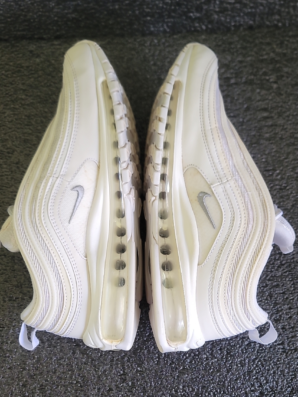 Nike Air Max 97 'Triple White' Mens 9 Ships Today - Picture 3 of 16